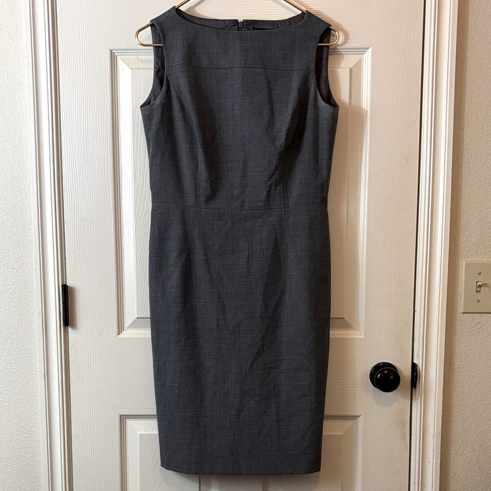 ANTONIO MELANI Charcoal Sleeveless Midi Dress 6